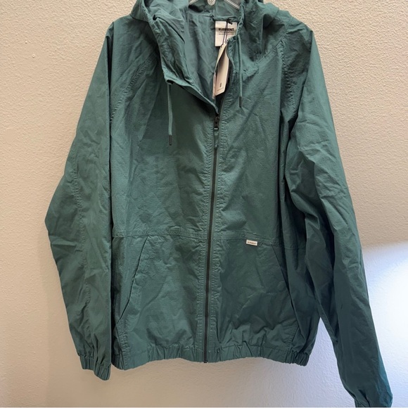 Element Jacket Size XL Green Hooded Zip Up Windbreaker Mens Fall Pockets - Picture 5 of 6